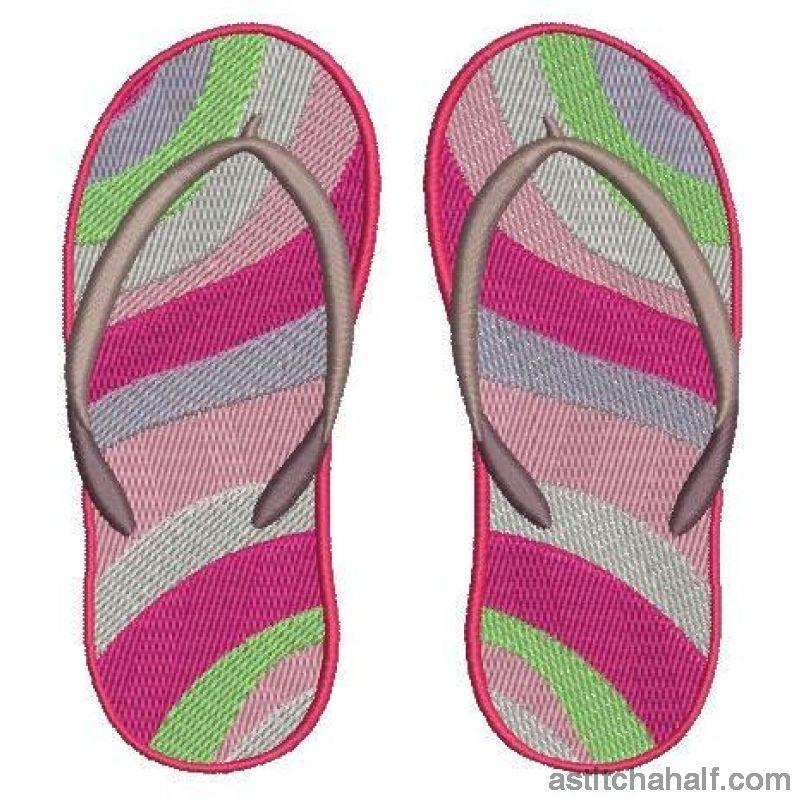 Island Waves Flip Flops - aStitch aHalf