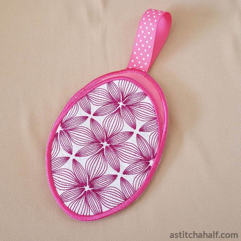 ITH Abstract Orchid Eyeglass Case - a-stitch-a-half