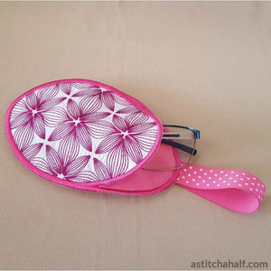 ITH Abstract Orchid Eyeglass Case - a-stitch-a-half