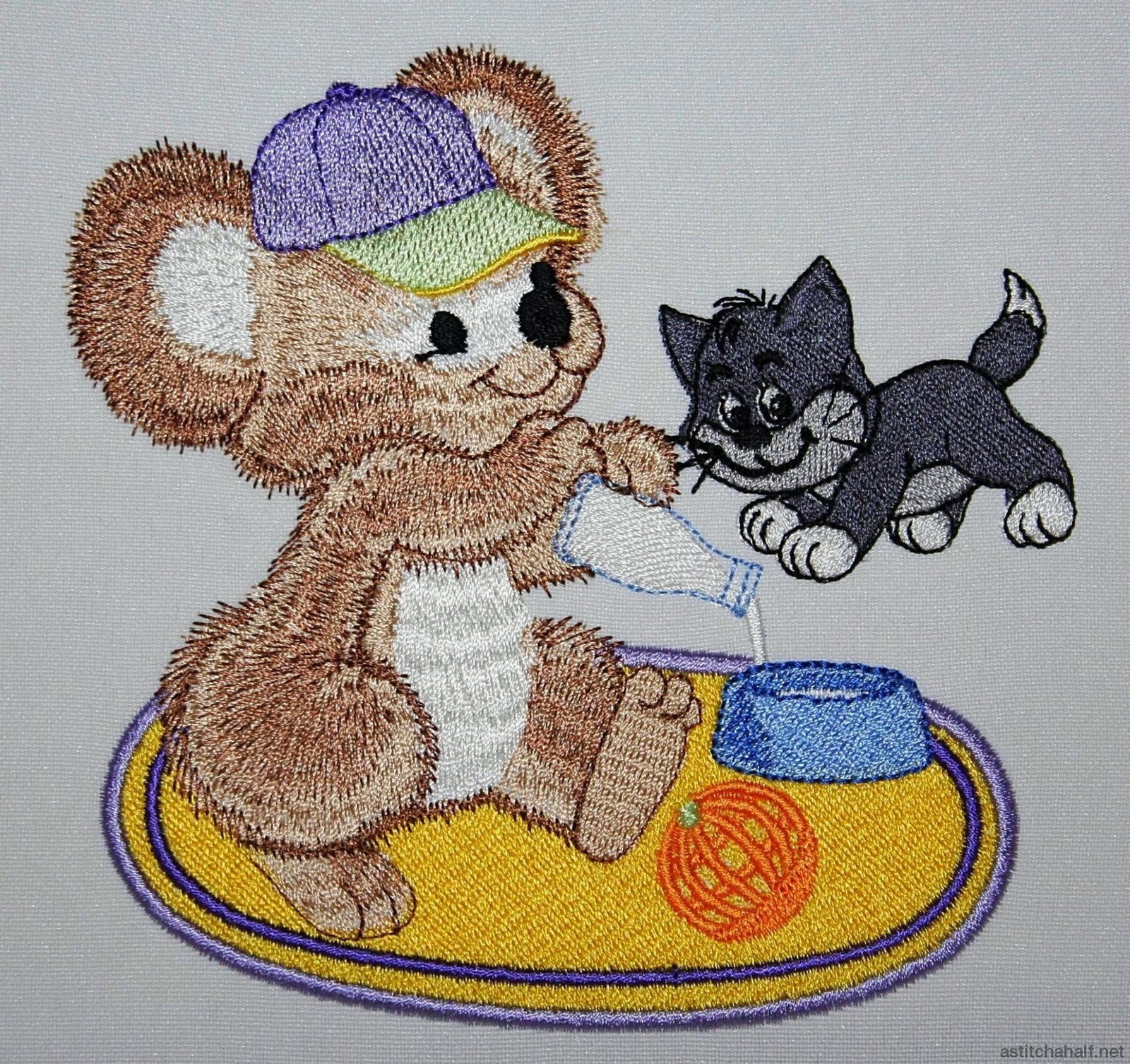 Jacob and Boots - a-stitch-a-half