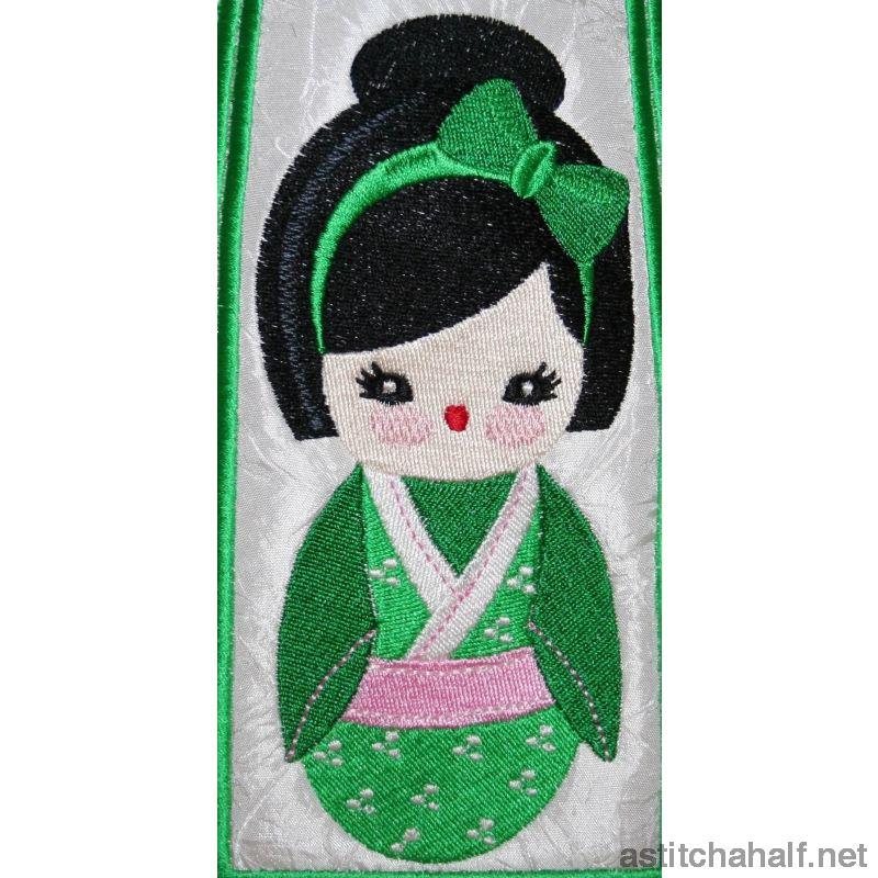 Japanese Kokeshi Dolls Combo - a-stitch-a-half