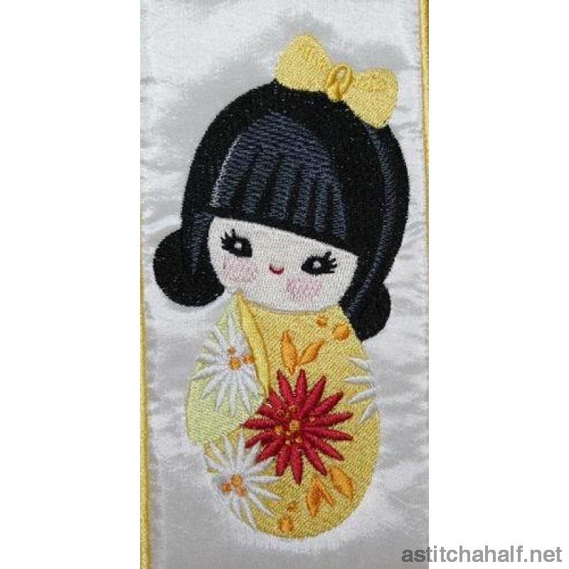 Japanese Kokeshi Dolls Combo - a-stitch-a-half