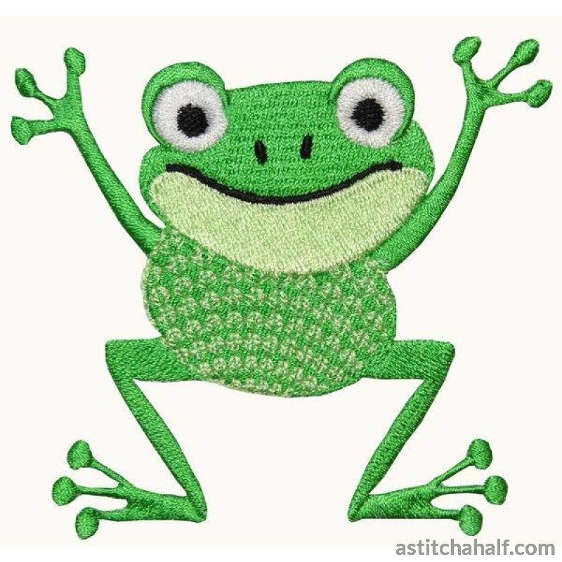 Jolly Jumper Frog - aStitch aHalf