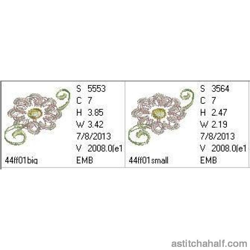 Just Floral Fluff - aStitch aHalf
