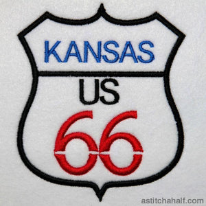 Kansas Route 66 - aStitch aHalf