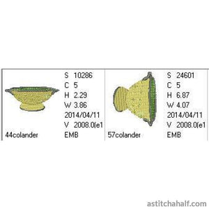 Kitchen Essentials - Colander - aStitch aHalf