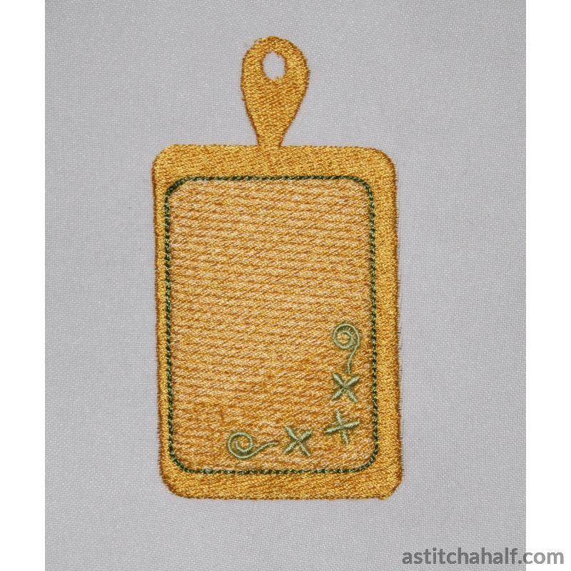 Kitchen Essentials - Cutting Board - aStitch aHalf