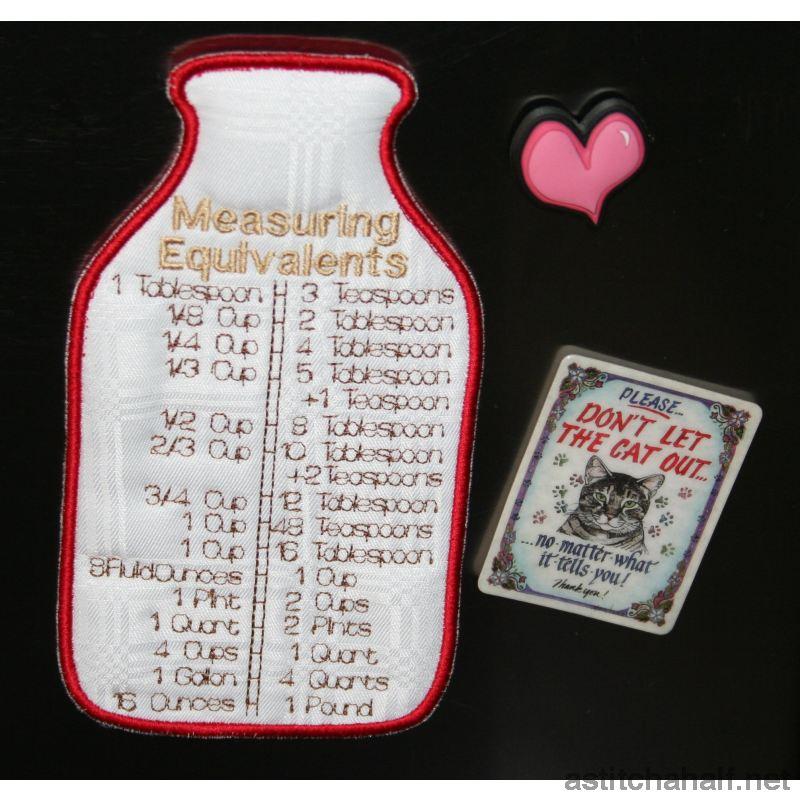 Kitchen Measures - a-stitch-a-half