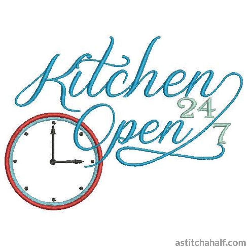 Kitchen Open - aStitch aHalf