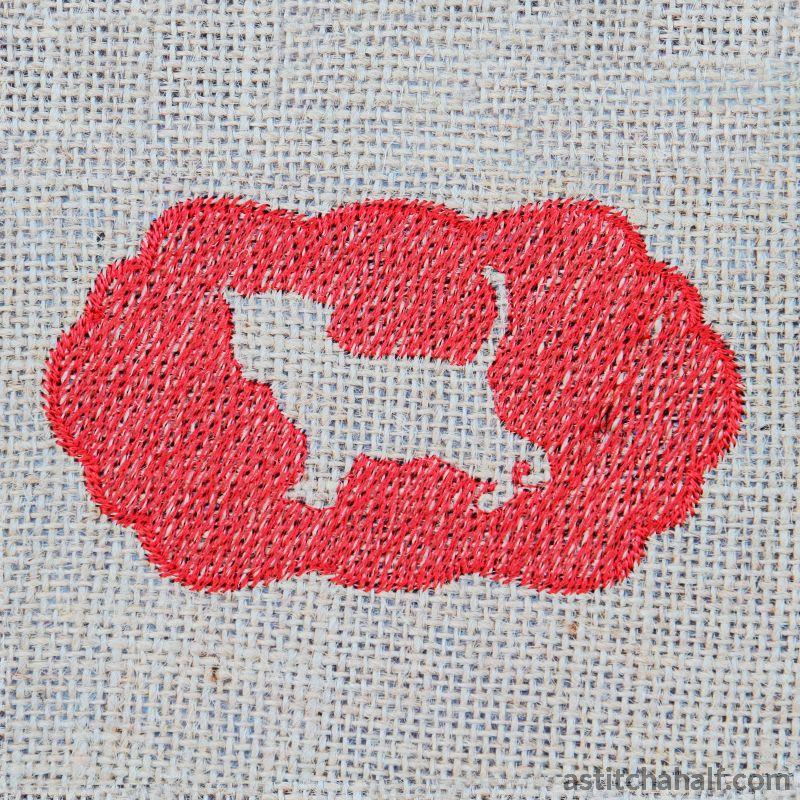 Kitten Silhouette - aStitch aHalf