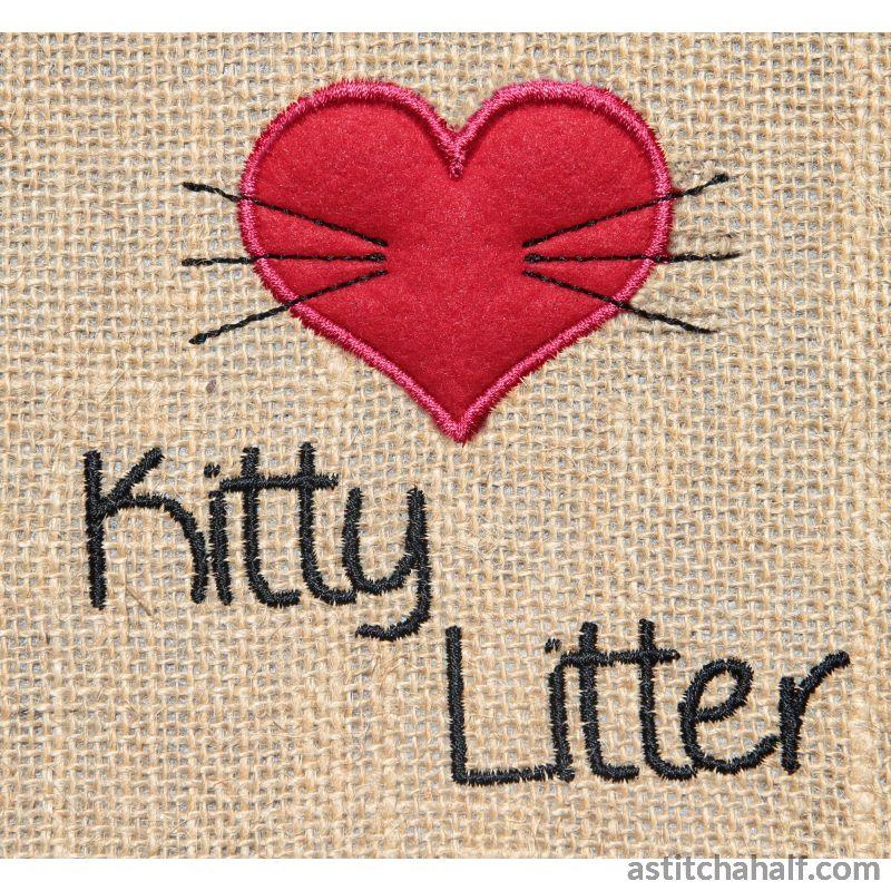 Kitten Silhouette - aStitch aHalf