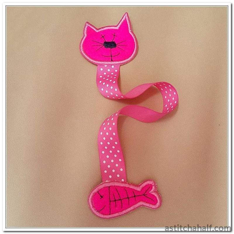 Kitty Bookmark - aStitch aHalf