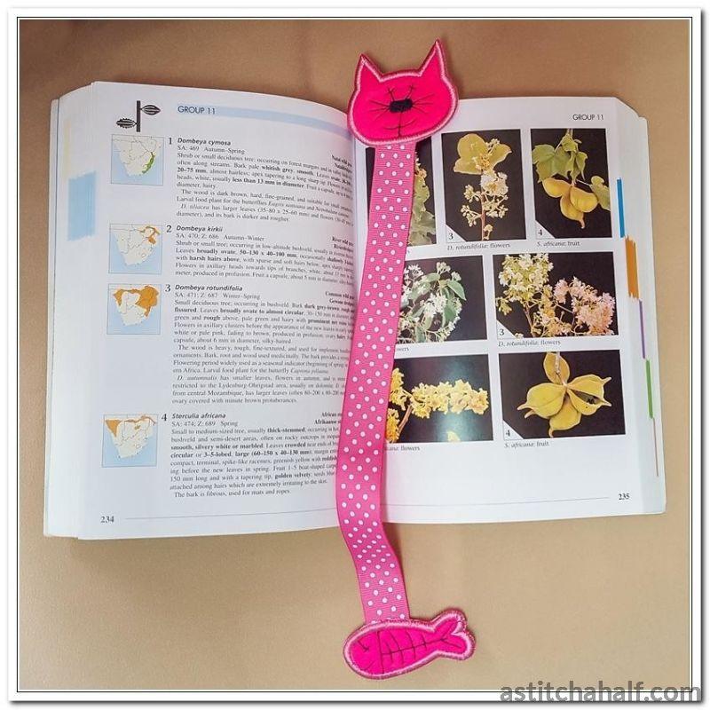 Kitty Bookmark - aStitch aHalf