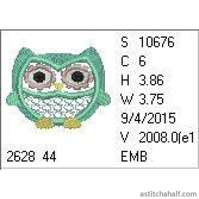 Lace Owl - aStitch aHalf