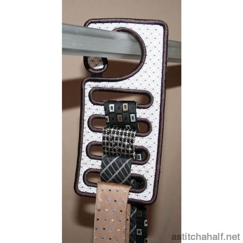 Lace Tie Holder - a-stitch-a-half