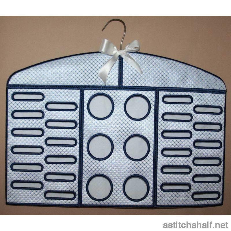 Lace Tie Organizer - a-stitch-a-half