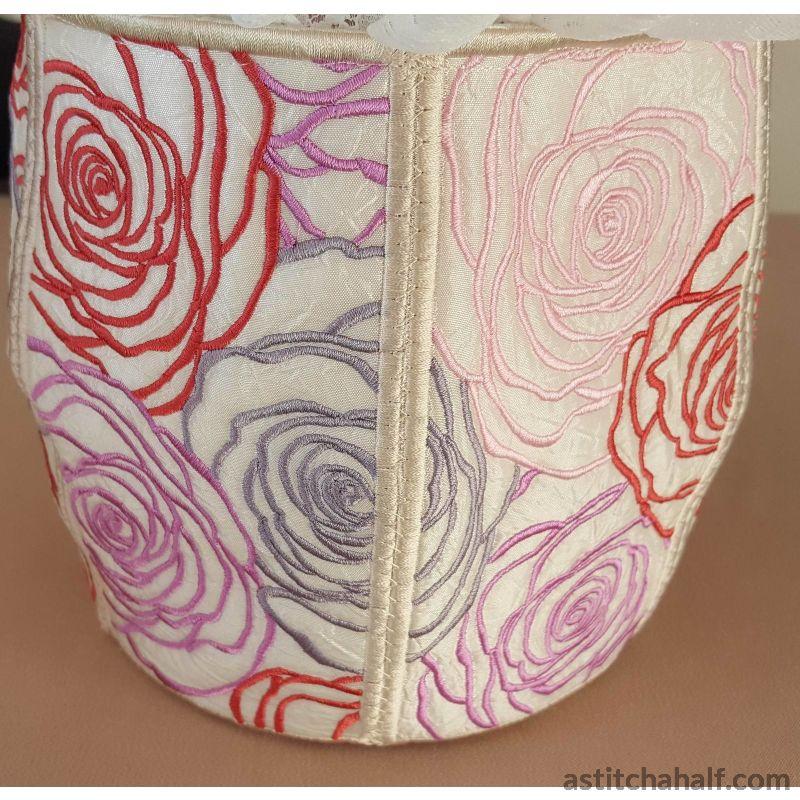 Lady Roses Basket - aStitch aHalf