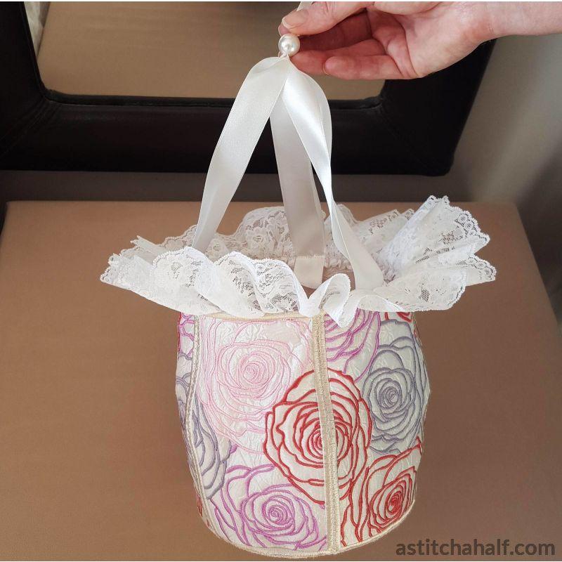 Lady Roses Basket - aStitch aHalf