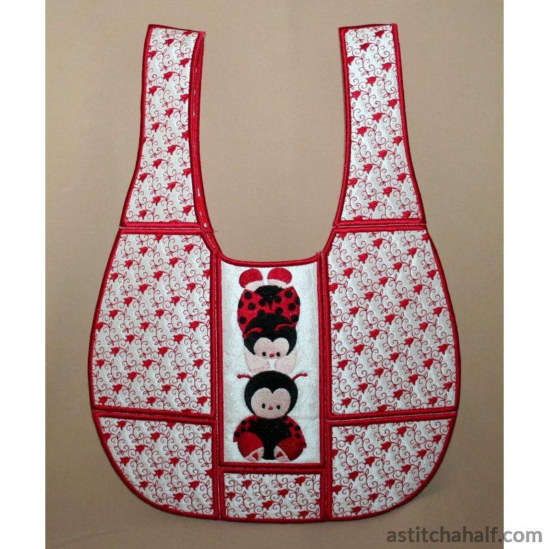 Ladybug Lazy Bag - a-stitch-a-half