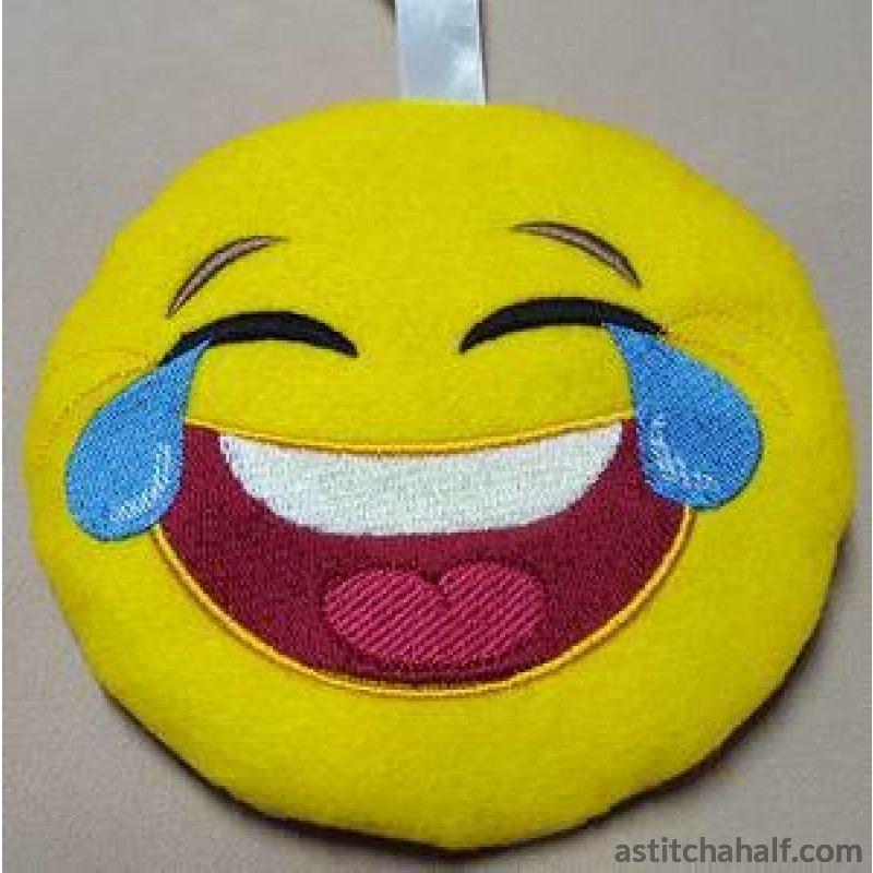 Laugh Out Loud Emoji ITH Zipper Bag - aStitch aHalf