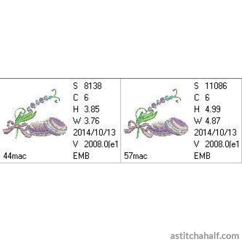 Lavender Macaroons - aStitch aHalf