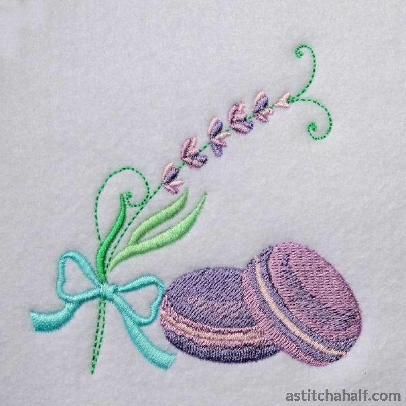Lavender Macaroons - aStitch aHalf