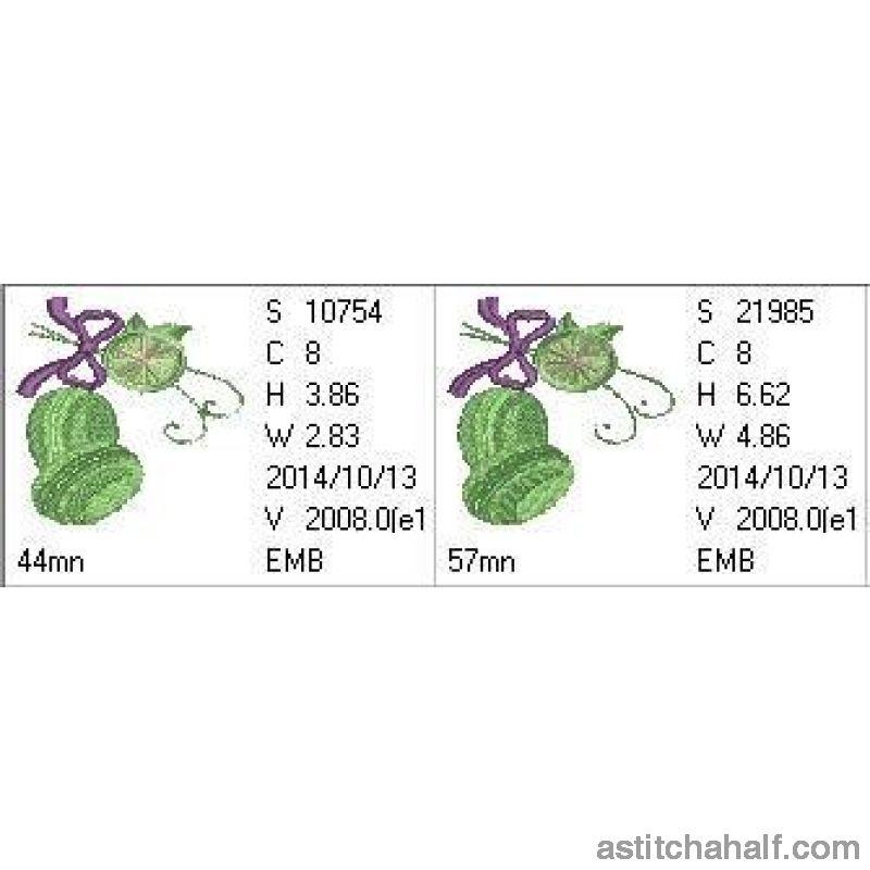 Lime Macaroon - aStitch aHalf