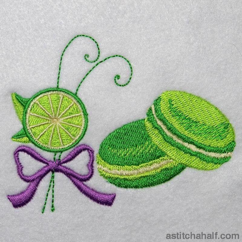 Lime Macaroon - aStitch aHalf