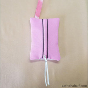 Lingerie Bag with ITH Zipper - aStitch aHalf