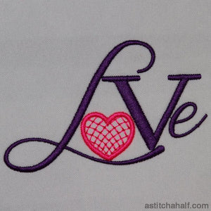 Love with lace heart - aStitch aHalf