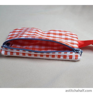 Lovely Eyeglass Case with ITH Zipper - aStitch aHalf