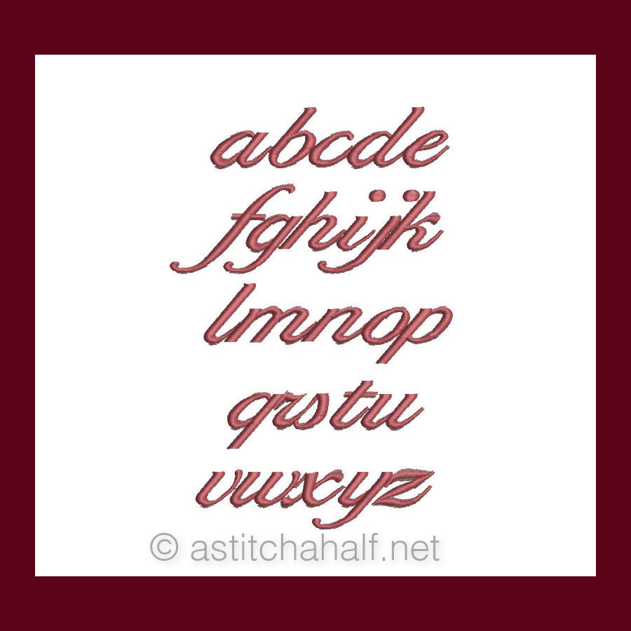 Scrolls Font Capital and Lower case Letters