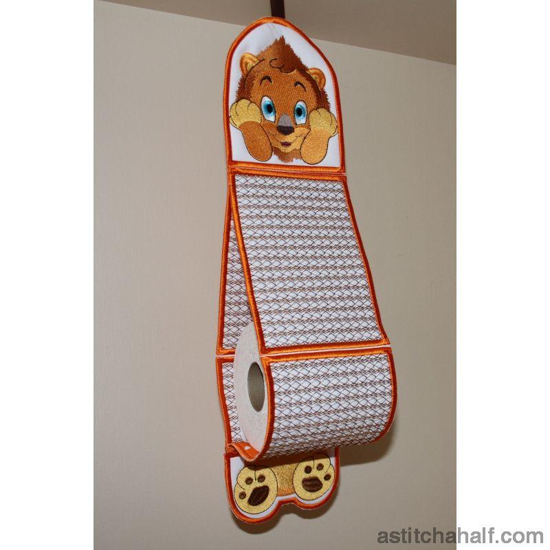 Lubaya the Lion Toilet Roll Holder - aStitch aHalf