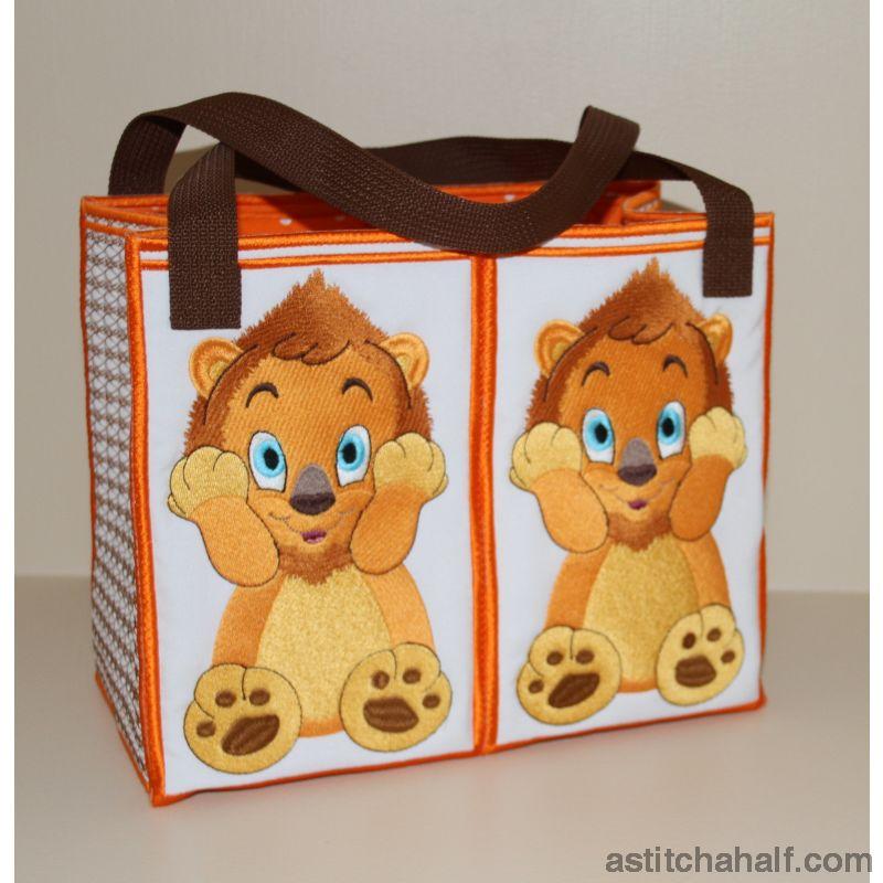 Lubaya the Lion Tote Bag - aStitch aHalf