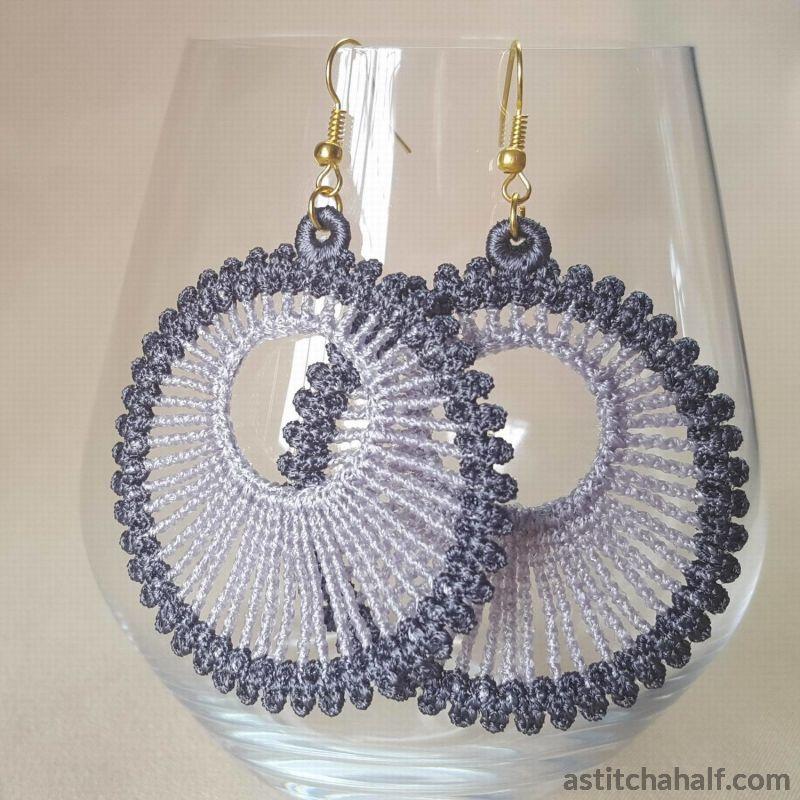 Lunar Freestanding Lace Earrings - aStitch aHalf