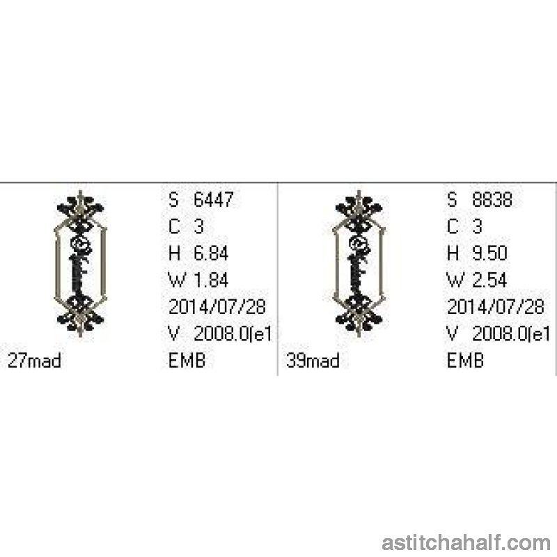 Madame Monogram - aStitch aHalf