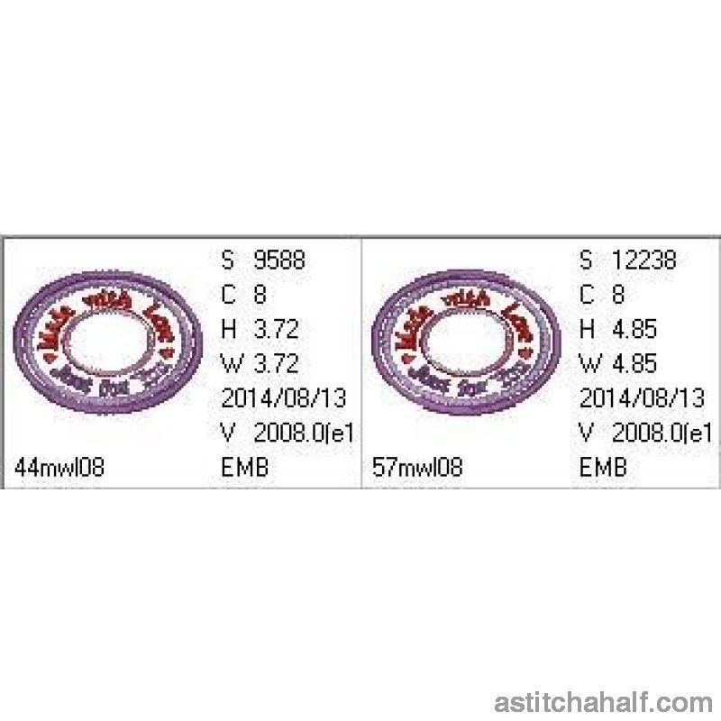 Made with love just for you - aStitch aHalf