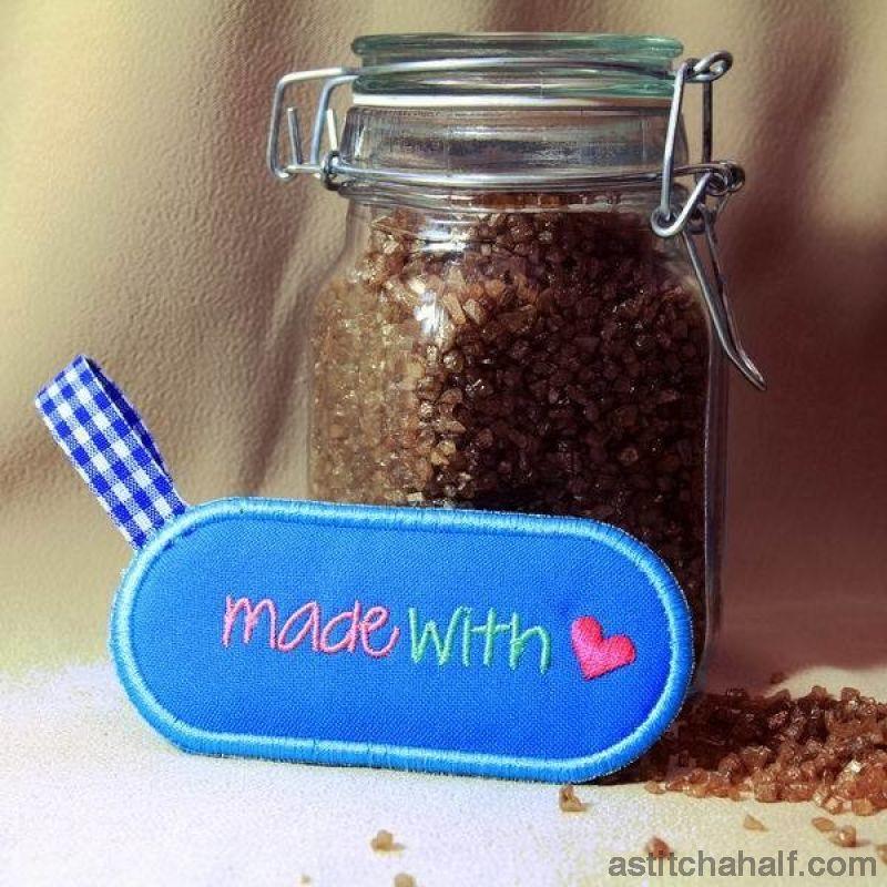 Made with love Label - aStitch aHalf