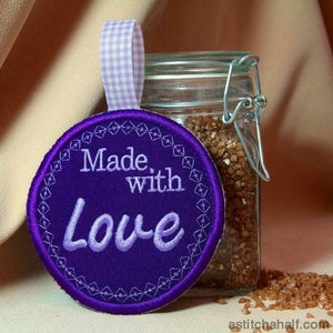 Made with love round - aStitch aHalf