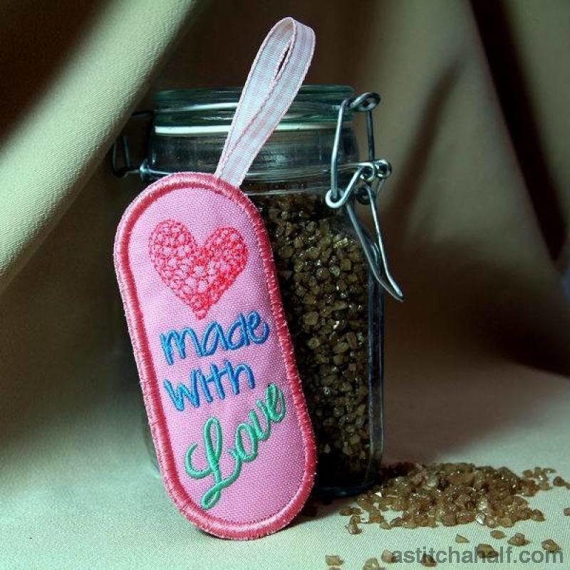 Made with love Tag - aStitch aHalf