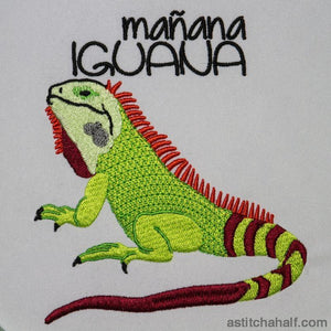 Mañana Iguana - aStitch aHalf