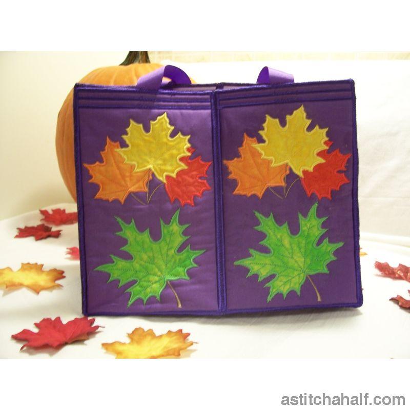 Maple Leaves Tote Bag - aStitch aHalf