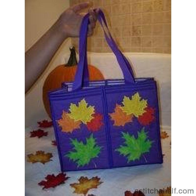 Maple Leaves Tote Bag - aStitch aHalf