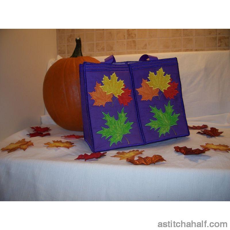 Maple Leaves Tote Bag - aStitch aHalf