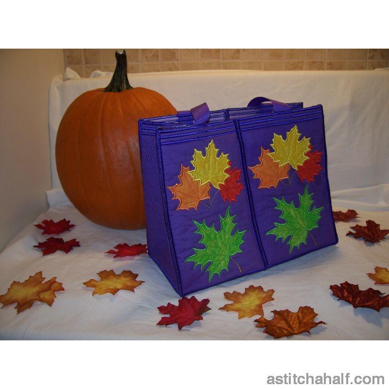 Maple Leaves Tote Bag - aStitch aHalf