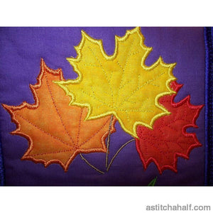 Maple Leaves Tote Bag - aStitch aHalf