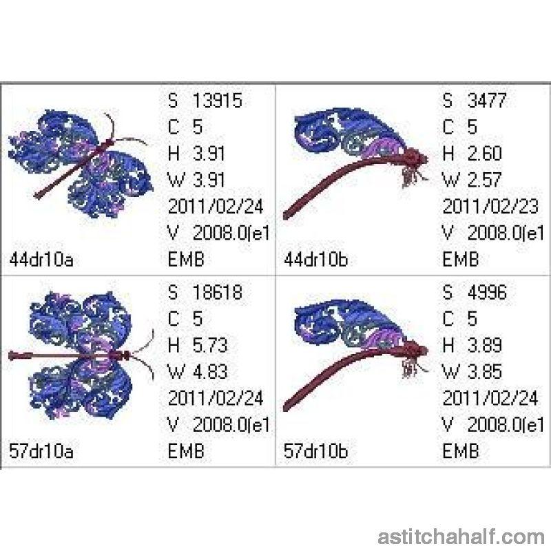 Marine Dragonfly - aStitch aHalf