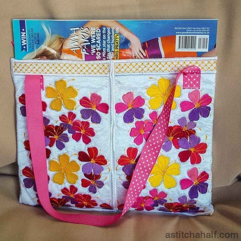 May Flowers Tote - aStitch aHalf