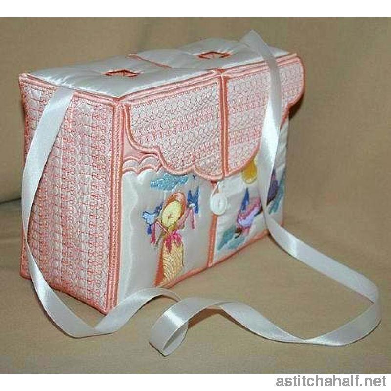 Miss Bonnet Tote Bag 02 - a-stitch-a-half