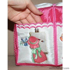 Miss Bonnet Tote Bag 03 - a-stitch-a-half